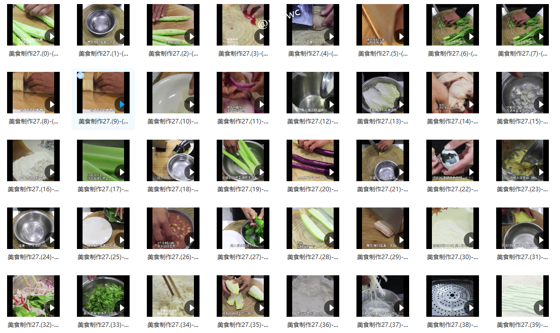 各类美食制作第二十七期 - 短视频素材321个()-默认栏目