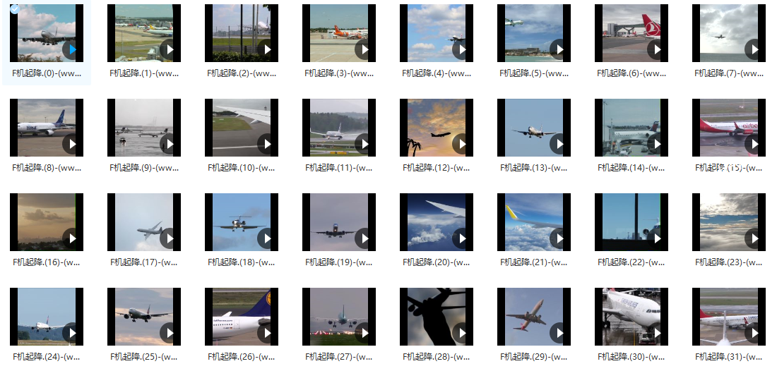 飞机起飞降落-视频素材130个-网盘打包下载()-默认栏目