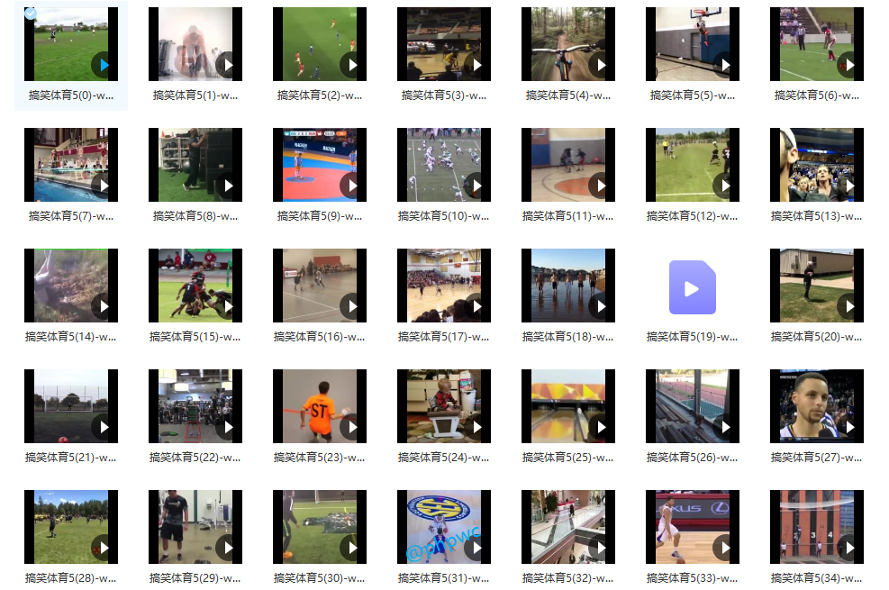 国外体育运动失误/搞笑合集第5季 - 视频素材105个 - 网盘打包下载()-默认栏目