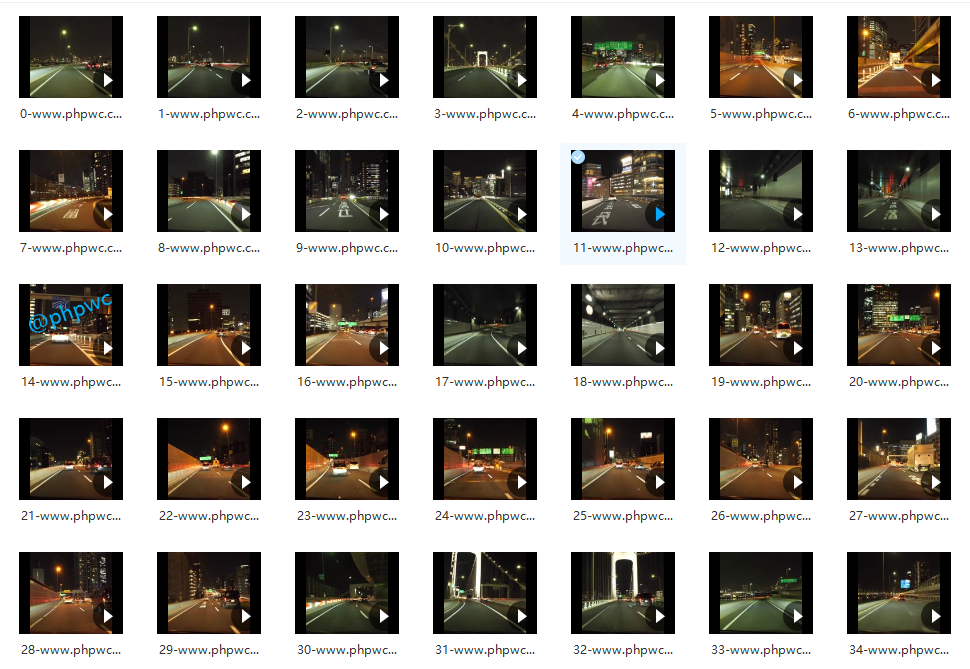 夜晚开车/行车记录仪拍摄/实拍视频大全/高清 - 短视频素材327个 - 网盘打包下载()-默认栏目