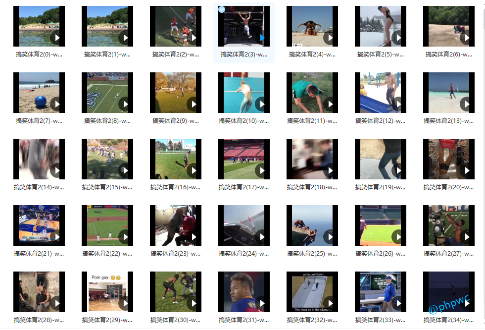 国外体育运动失误/搞笑合集第2季 - 视频素材500个 - 网盘打包下载()-默认栏目