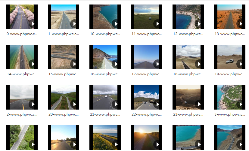 自驾游拍摄风景海边湖边公路系列航拍-视频素材21个无水印-网盘打包下载()-默认栏目