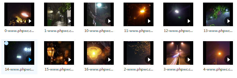 街道路灯实拍-视频素材17个无水印-网盘打包下载()-默认栏目
